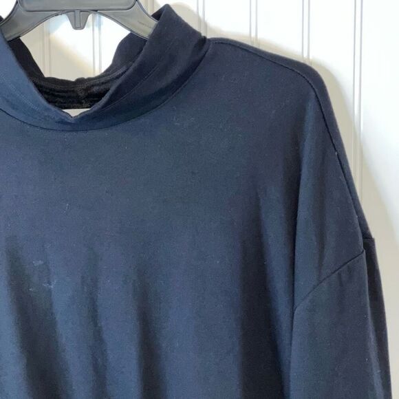 Liz Claiborne Mock Neck Sweatshirt Women’s Size 2X Black Toggle Long Sleeve NEW - Picture 3 of 9